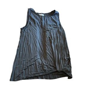 Maurices Sleeveless Gray Women's Top with keyhole detail and faux knot